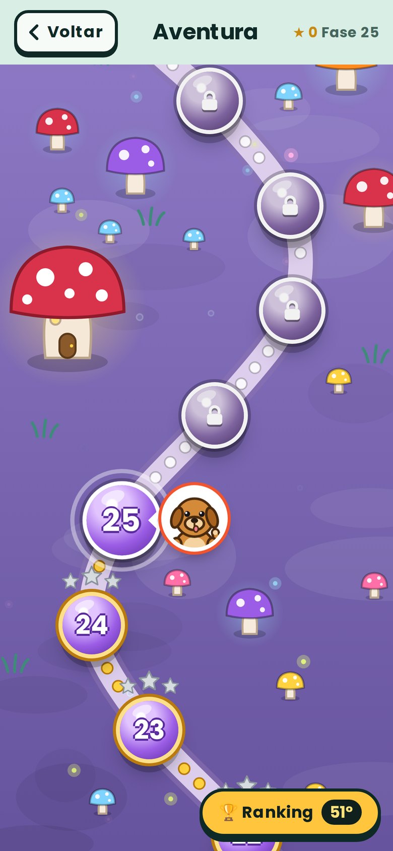 Mapa de fases do Boom Adventure